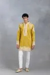 Yellow Dori Embroidered Kurta Set