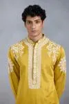 Yellow Dori Embroidered Kurta Set