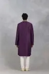Purple Scattered Zari Kurta Set