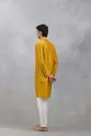 Mustard Scattered Zari Kurta Set