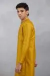Mustard Scattered Zari Kurta Set