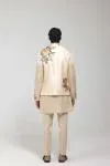 Gold Embroidered Half Jacket Set