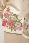 Gold Embroidered Half Jacket Set