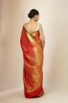 Rust Red Kanjeevaram Silk Saree