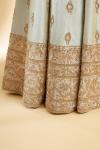 Dusty Mint Shimmer Raw Silk
