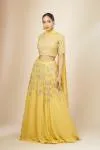Yellow Georgette Lehenga set