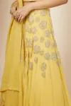 Yellow Georgette Lehenga set