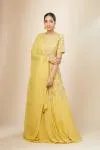 Yellow Georgette Lehenga set
