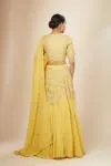 Yellow Georgette Lehenga set