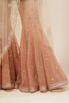 Beige And Rust Ombre Sharara Set