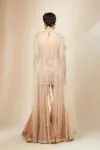 Beige And Rust Ombre Sharara Set