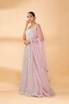 Mauve Embroidered Anarkali