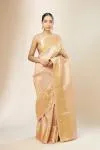 Beige Kanjivaram Silk Saree