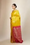 Spectra Yellow Kanjeevaram Silk Saree