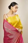 Spectra Yellow Kanjeevaram Silk Saree