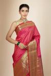 Magenta Pink Dual Tone Kanjeevaram Silk Saree