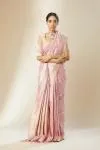 Rose Pink Banarasi Silk Saree