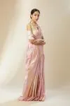 Rose Pink Banarasi Silk Saree