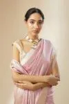 Rose Pink Banarasi Silk Saree