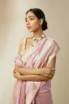 Rose Pink Banarasi Silk Saree