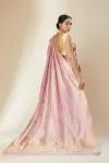 Rose Pink Banarasi Silk Saree