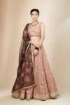 Old Rose Georgette Lehenga Set