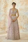 Rose Pink Net Lehenga