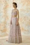 Rose Pink Net Lehenga