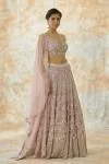 Rose Pink Net Lehenga