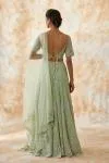 Mint Green Net Lehenga
