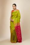 Parrot Green Uppada Silk Saree