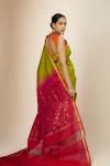 Parrot Green Uppada Silk Saree