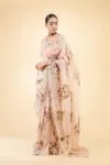 Old Rose Organza Saree