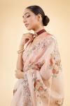 Old Rose Organza Saree