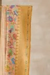 Ivory Floral Printed Banarasi Tussar Silk saree