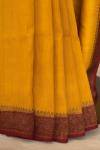 Turmeric Yellow Banarasi Tussar Silk Saree