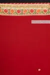 Red Banarasi Embroidered Bandhani Saree