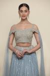 Livid Blue Georegette Lehenga
