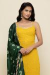 Alphanso Yellow Georgette Garara Suit