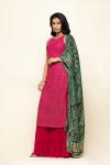 Rani Pink Georegette Garara Suit