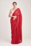Scarlet Sequin Embellished Georgette Saree