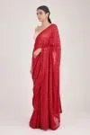 Scarlet Sequin Embellished Georgette Saree