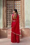 Red Vermillion Sharara Suit