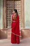 Red Vermillion Sharara Suit