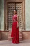 Red Vermillion Sharara Suit