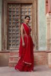 Red Vermillion Sharara Suit