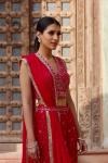 Red Vermillion Sharara Suit