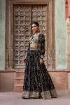 Black Printed Lehenga