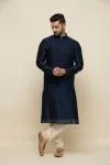 Royal Blue Chanderi Silk Kurta Set