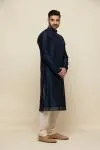 Royal Blue Chanderi Silk Kurta Set